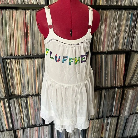 FLUFFHEAD mini dress pocket fishman donuts PHISH upcycled patchwork ⭕️🌈shakedown - Picture 5 of 15